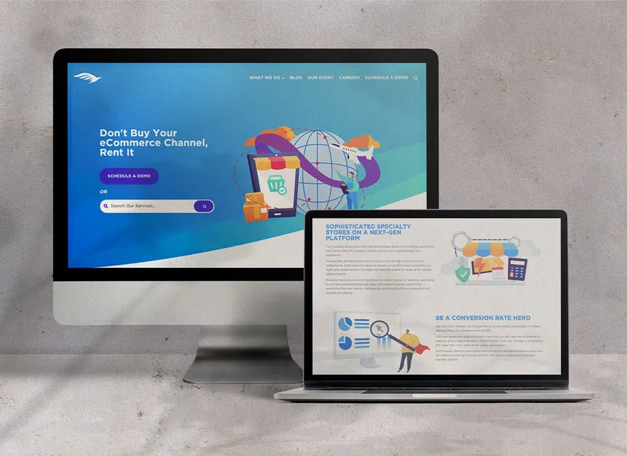 Web design created for Scalefast, a Designity client.