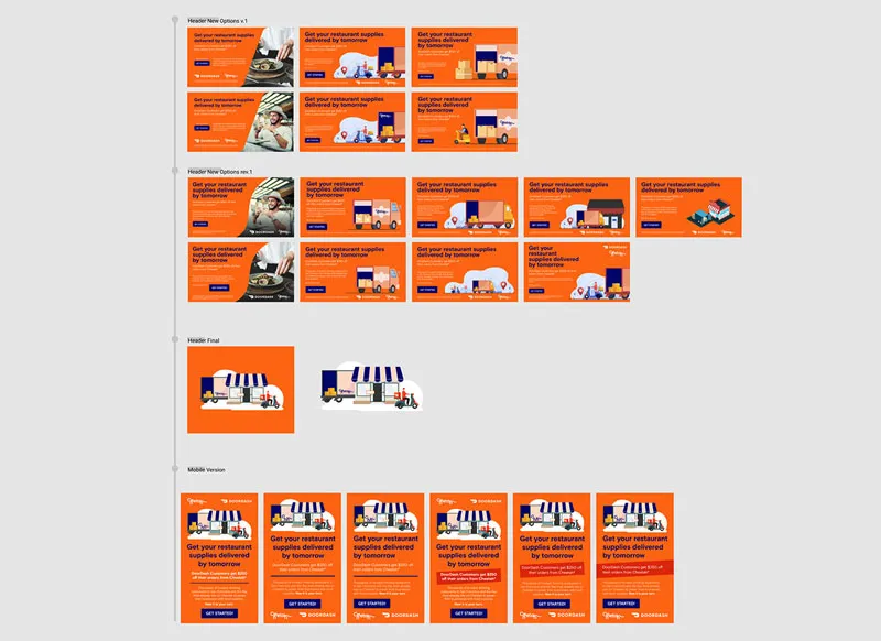 Landing page template design created for Cheetah, a Designity client.