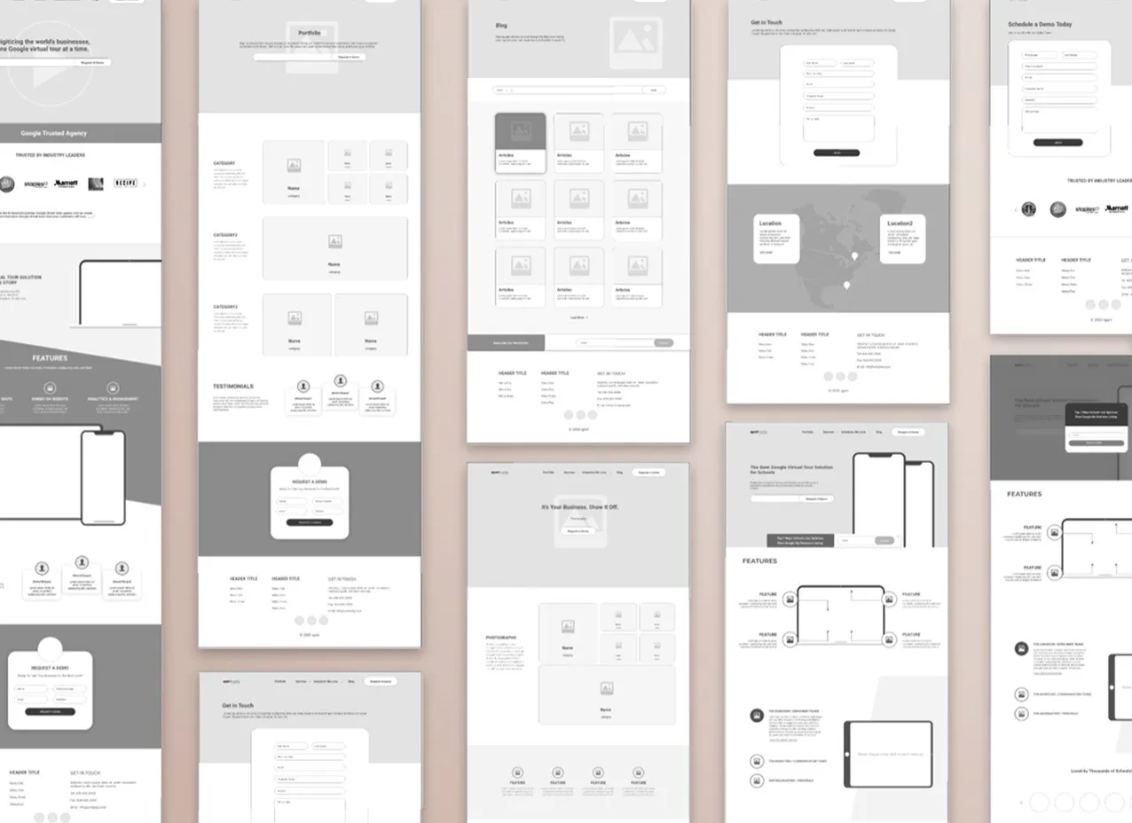 Web page design created for Aperi Media.