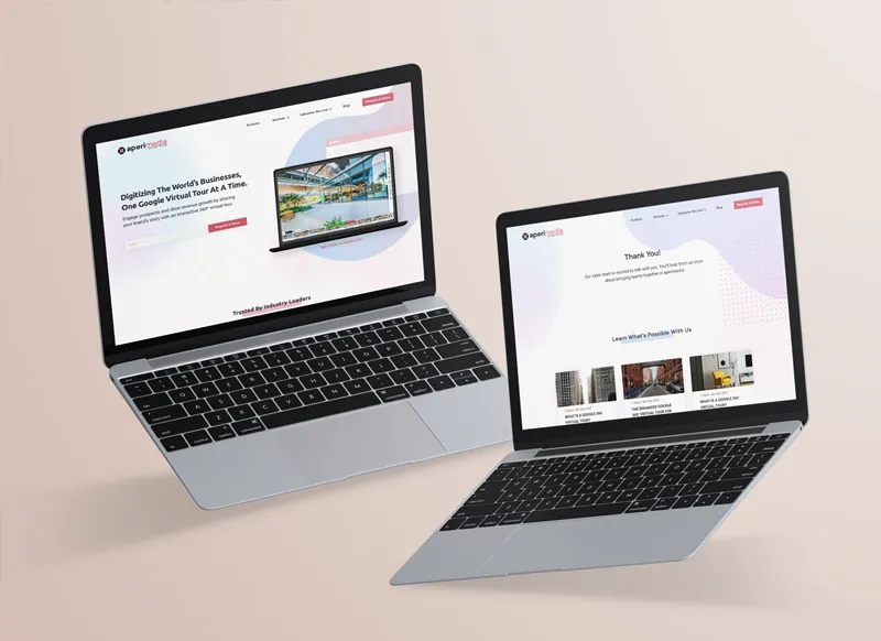 Web design created for Aperi Media.