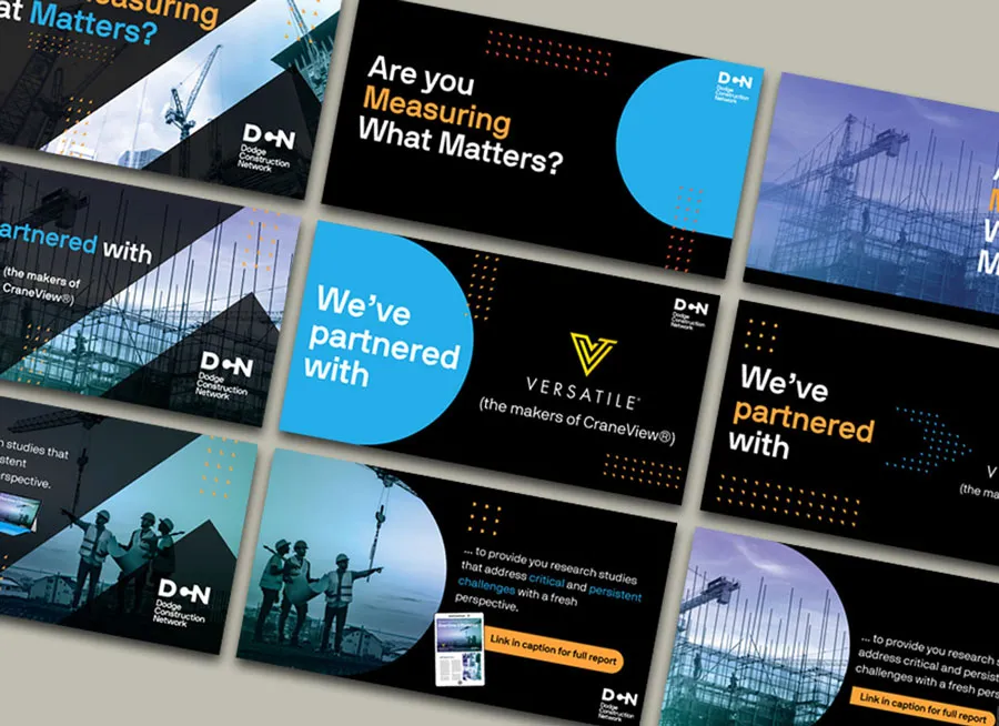 Canva template designed for Dodge Construction Network.