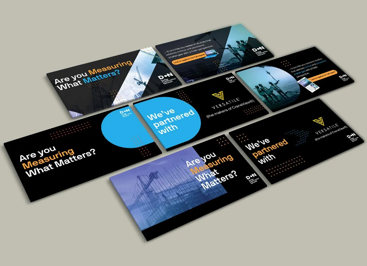 Canva template designed for Dodge Construction Network.