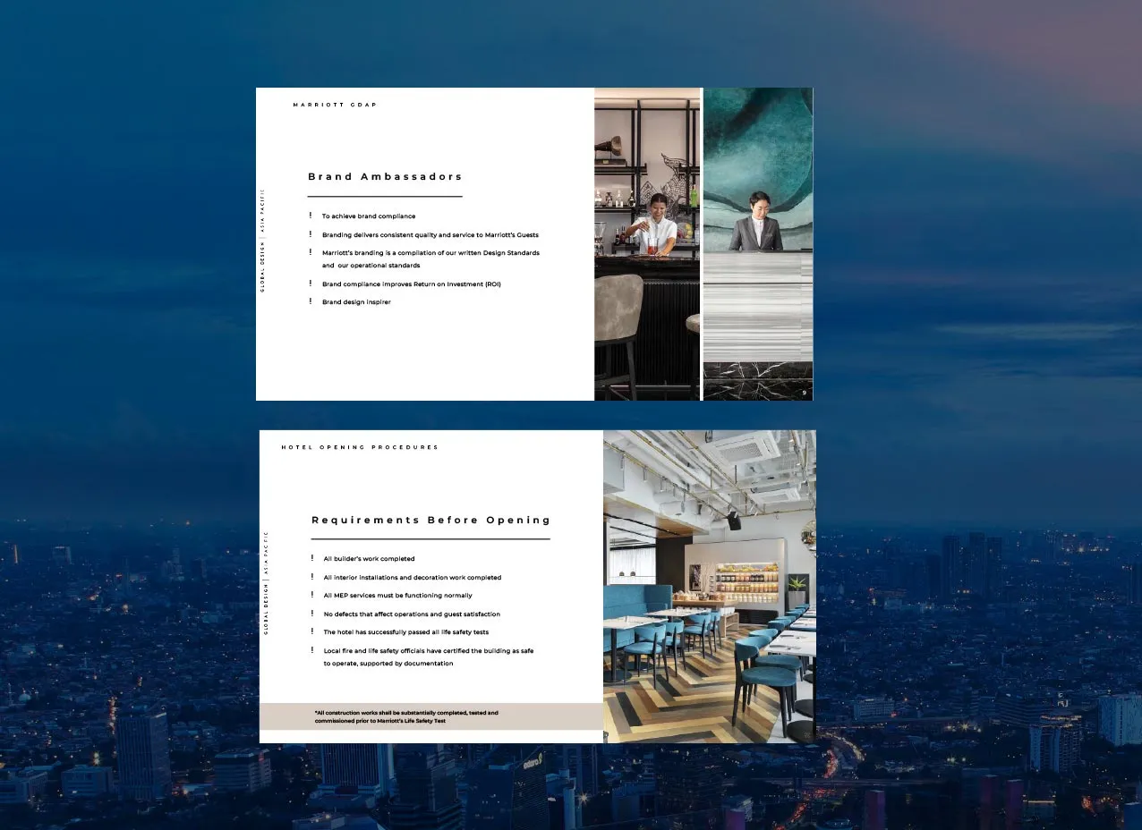 Rebranding project for Asia Pacific, a Marriott brand and Designity client.