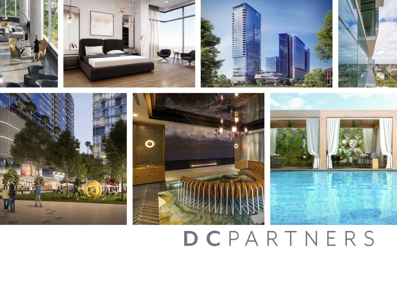 Booklet design for DC Parnters, a real estate company.