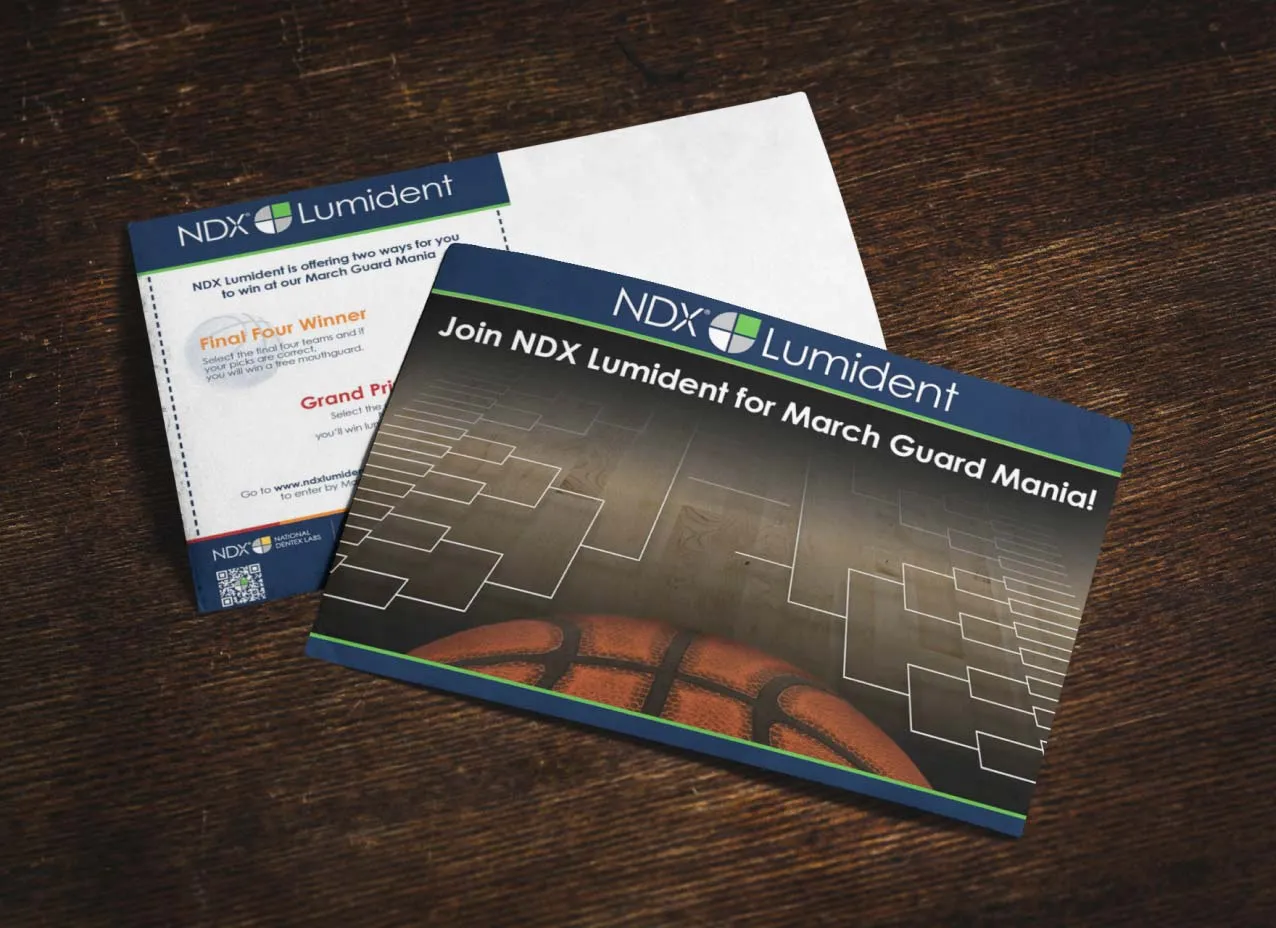Mailer design for National Dentext Labs, a Designity client.