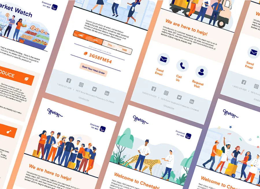 Email design created for Cheetah, a Designity client.