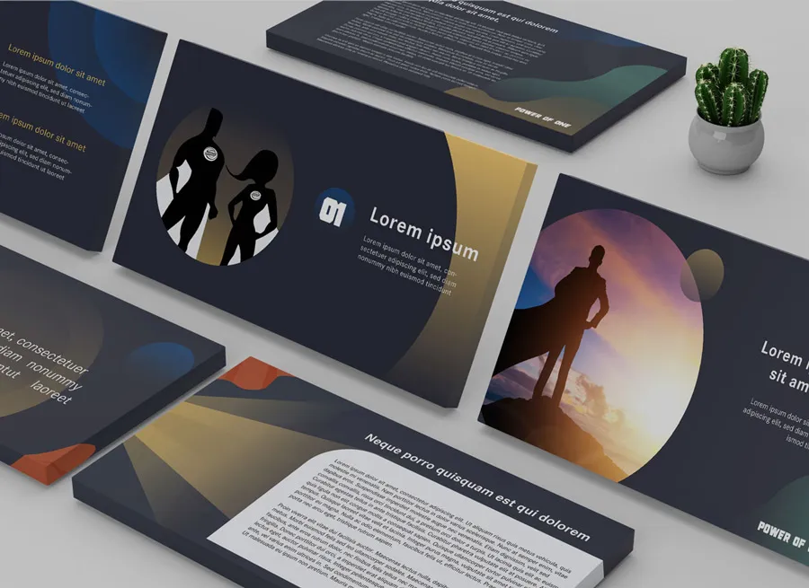 A superhero themed sample of collateral created for a Komet event.