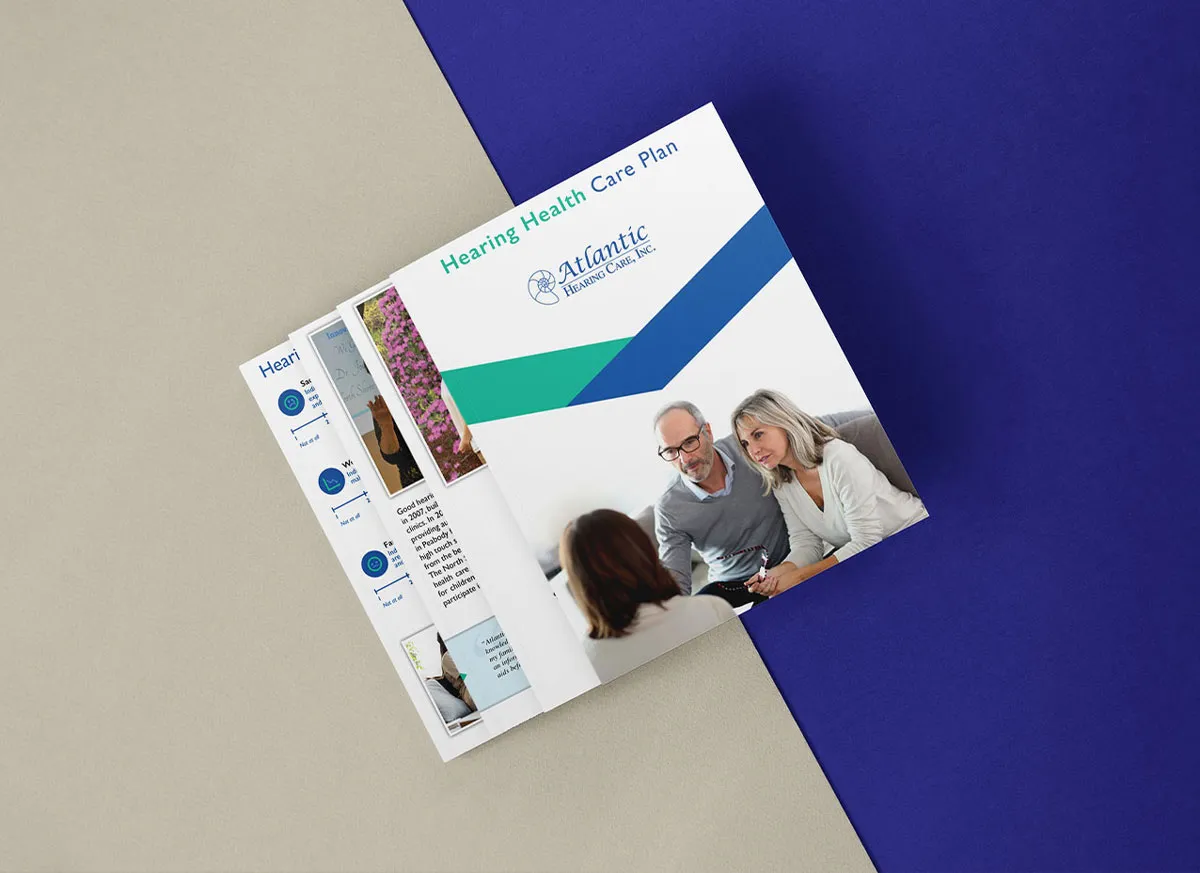 eBook design created for Atlantic Hearing Care, a Designity client.