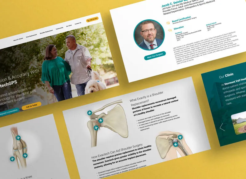 Content writing and design created for MDconnect, a healthcare company.