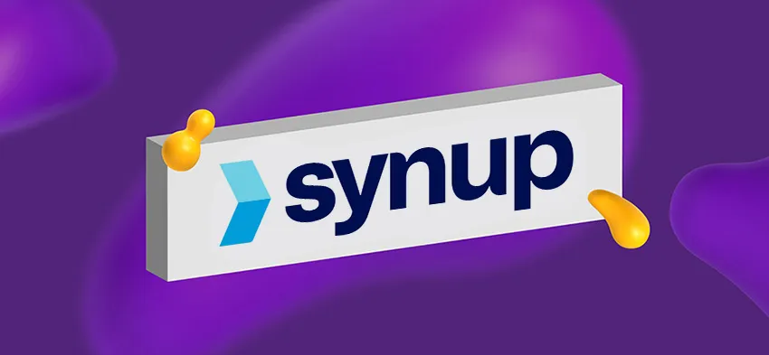 Logo for Synup, a social media management tool.
