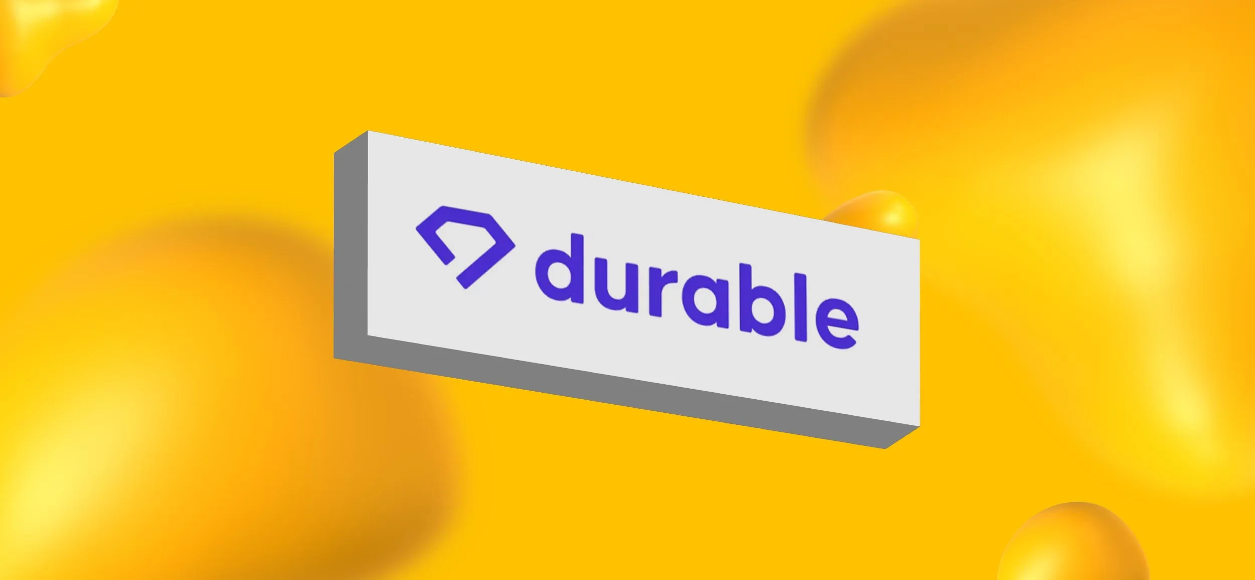 Logo for Durable AI website builder, an AI tool for business.