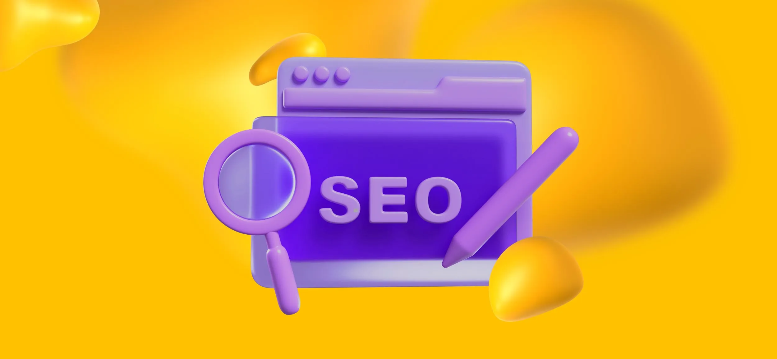 A webpage with SEO on its screen and a magnifying glass, for how to find the right local SEO service provider for your business.