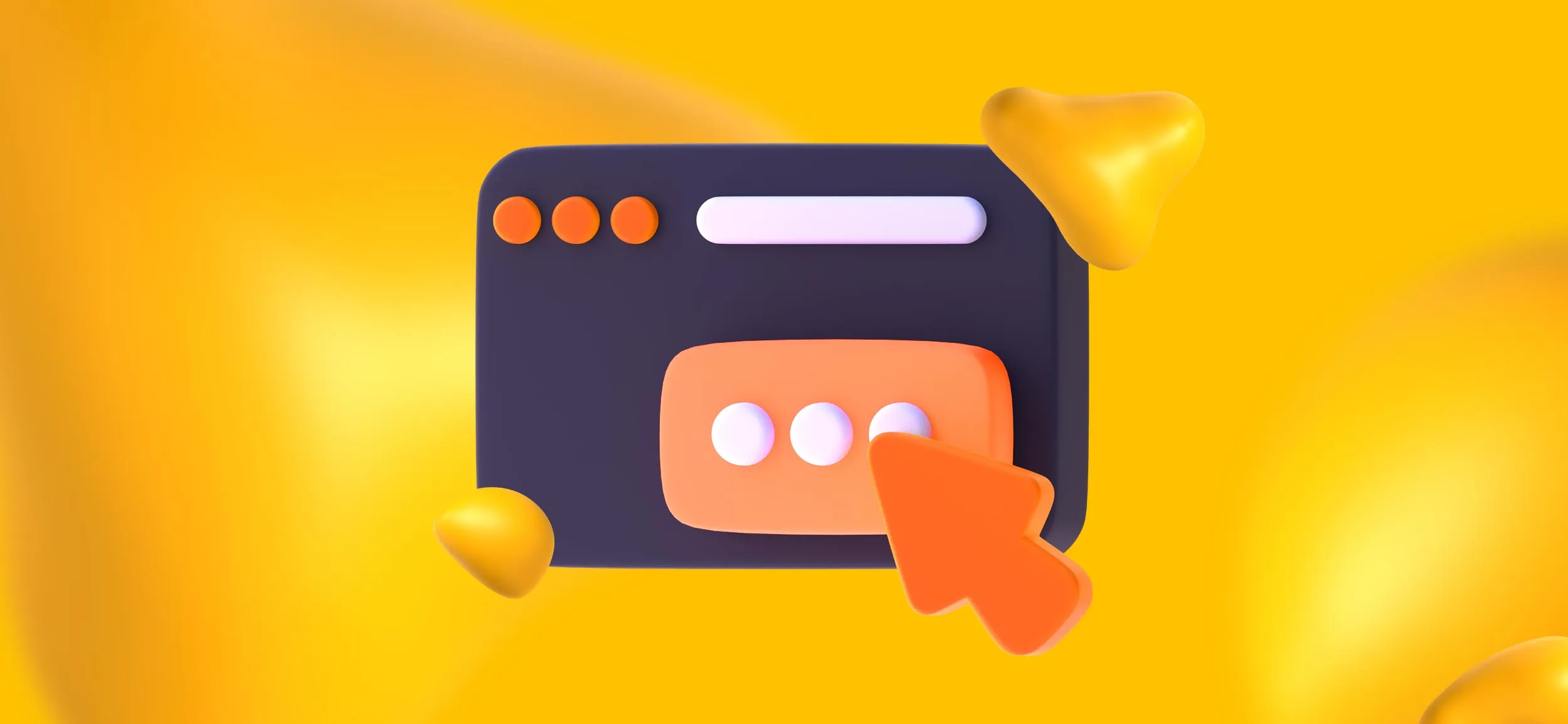 A mouse icon clicking on a pop-up.