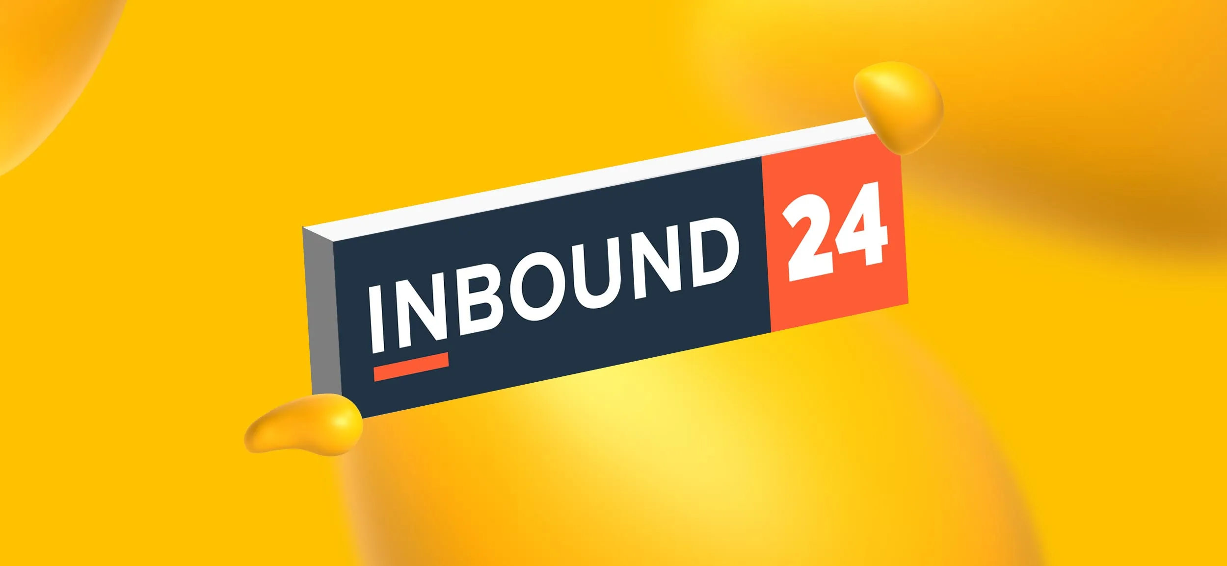 Logo for HubSpot's INBOUND 24, a marketing and sales event that Designity is eager to attend.