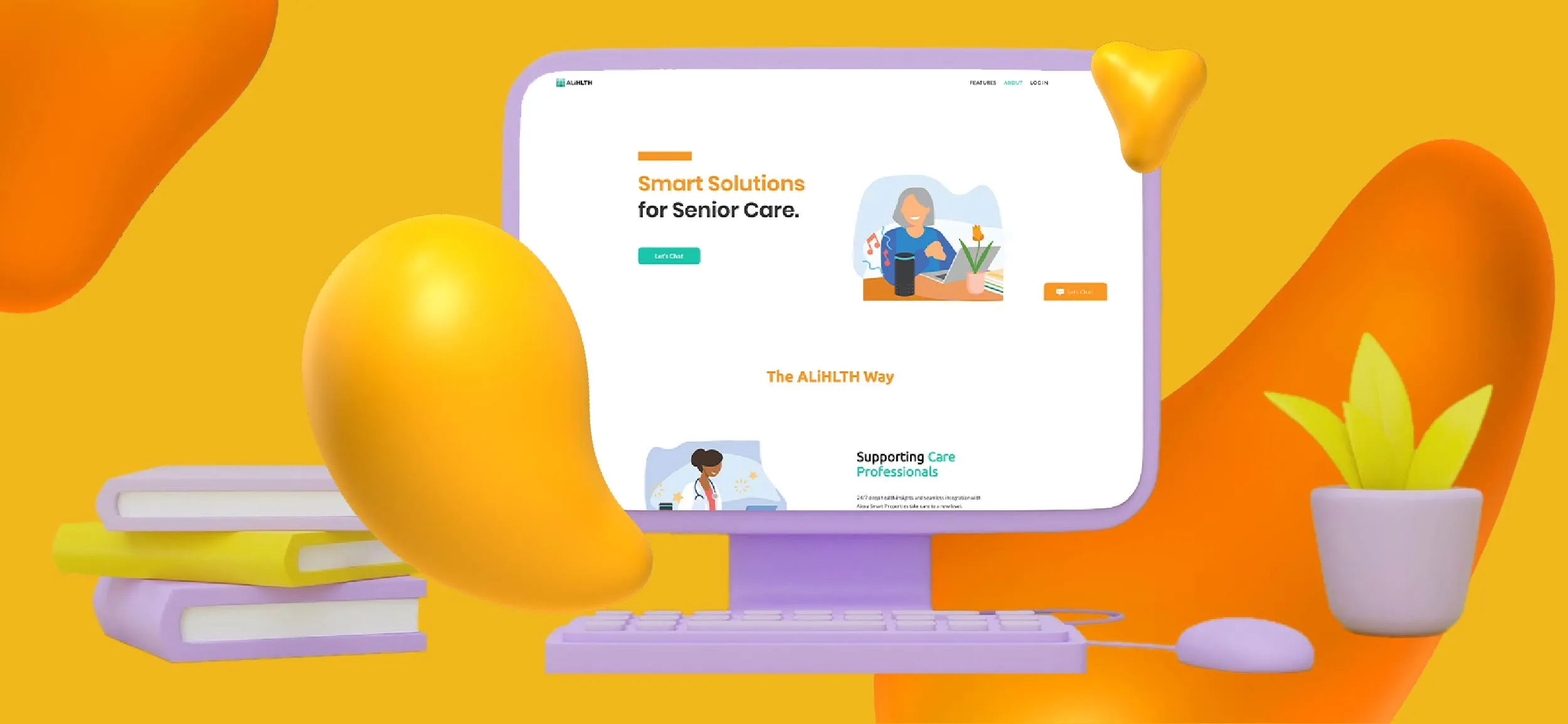 Example of AliHLTH's website design.