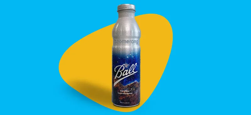 Custom bottle design for Boomerang.