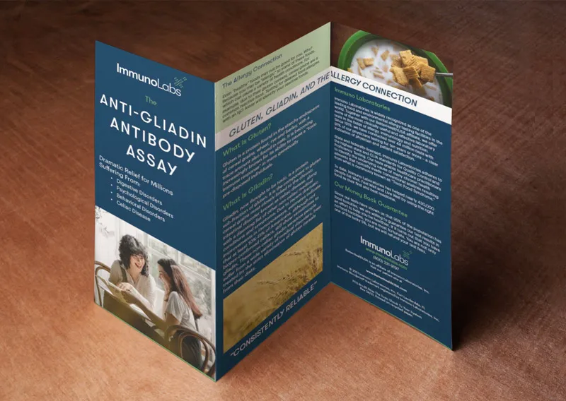 Brochure sample completed for ImmunoLabs.