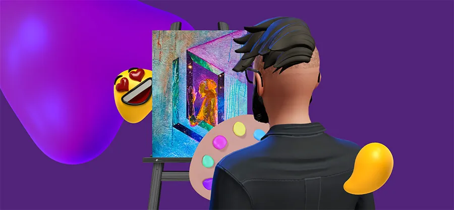 Creative director painting