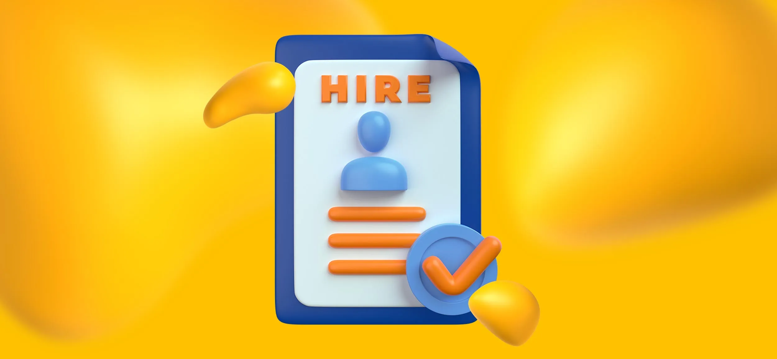 A mockup of a job posting, showing an avatar's profile.