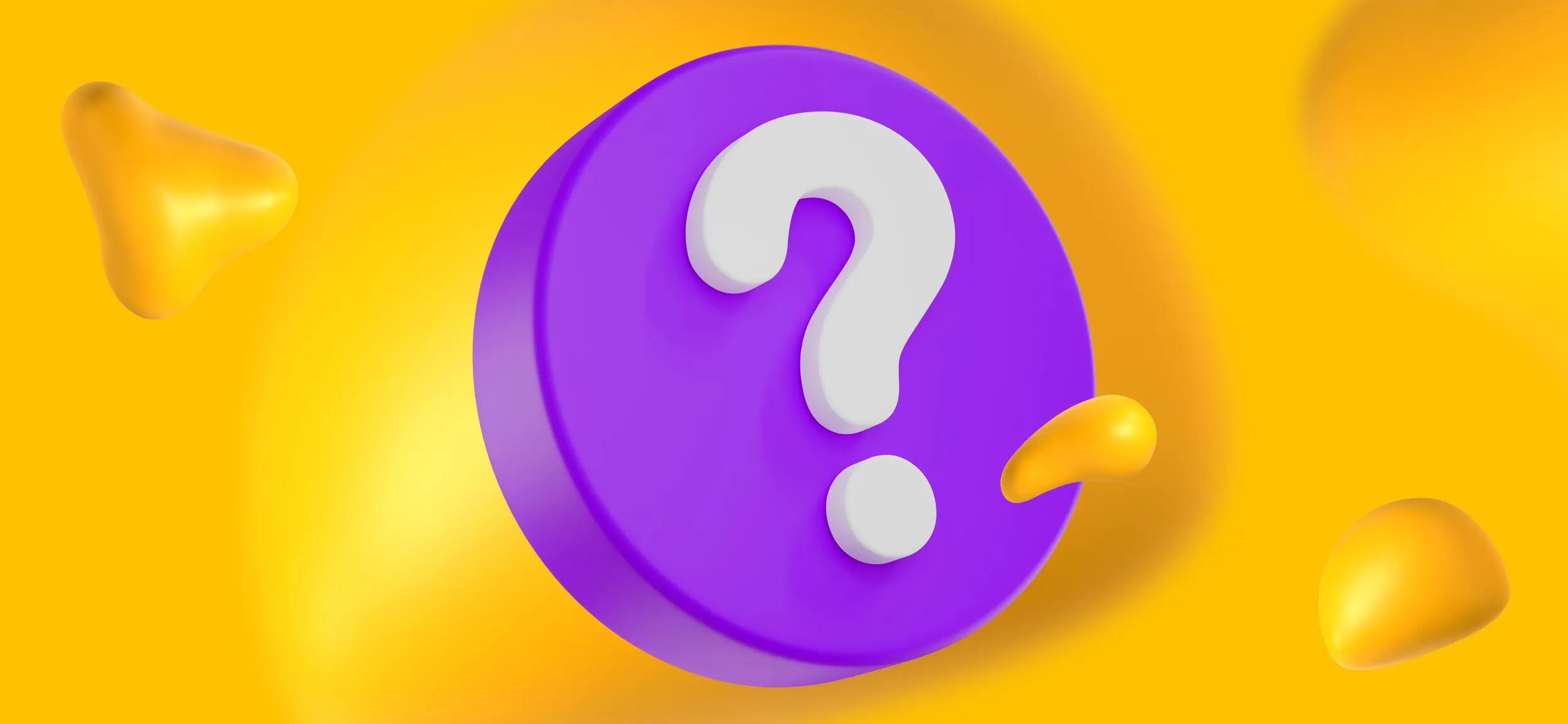 A big purple question mark, for "what is augmented reality?"