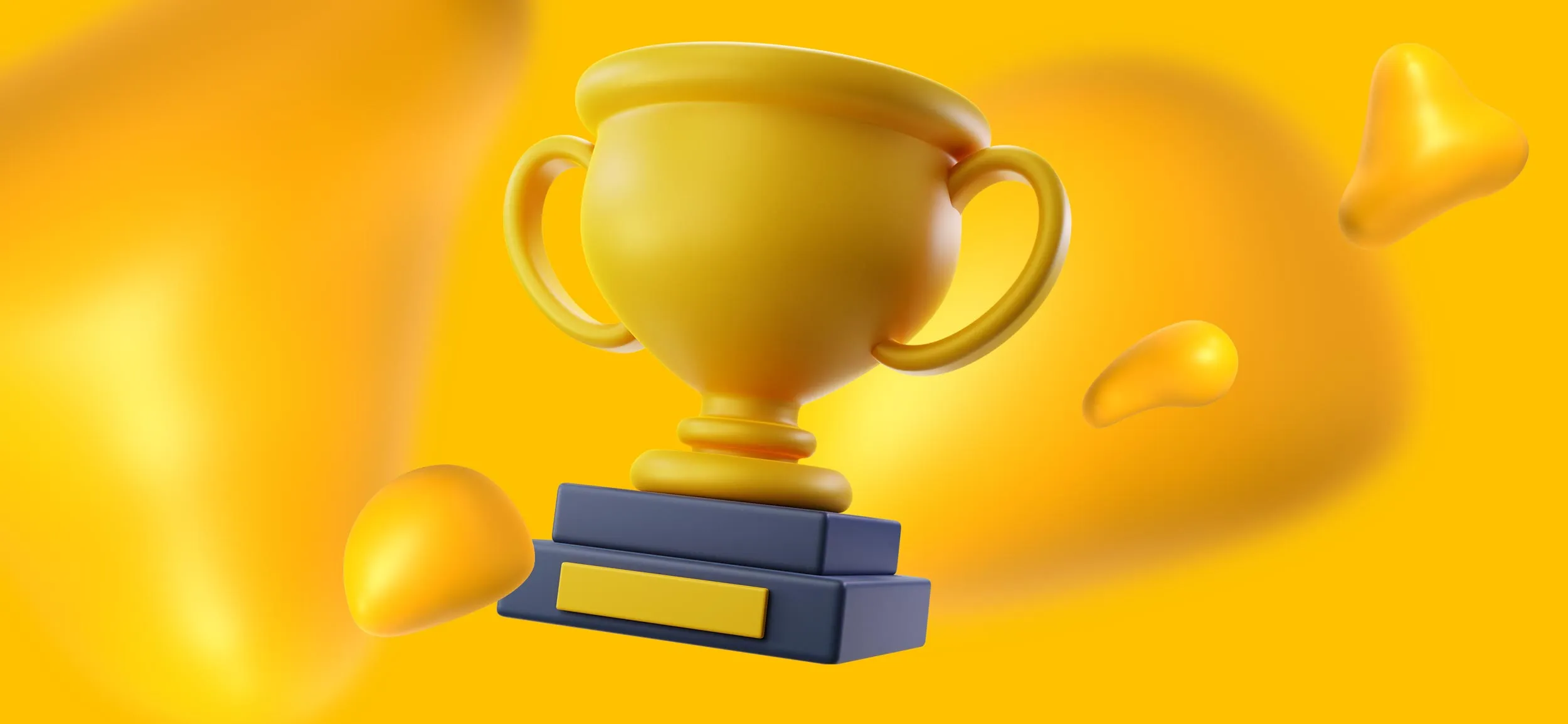 A trophy, for benefits of working for a Creative as a Service platform.