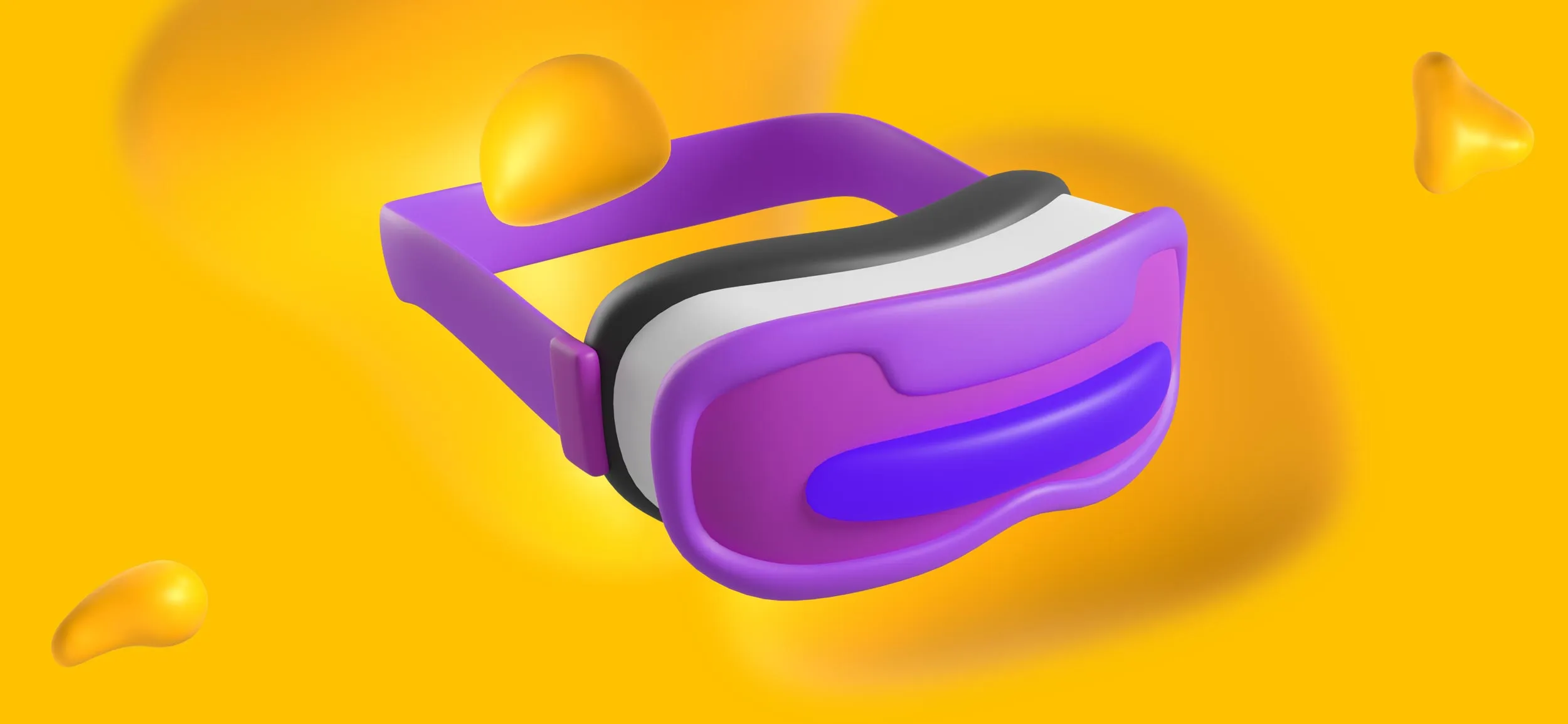 A pair of augmented reality goggles.
