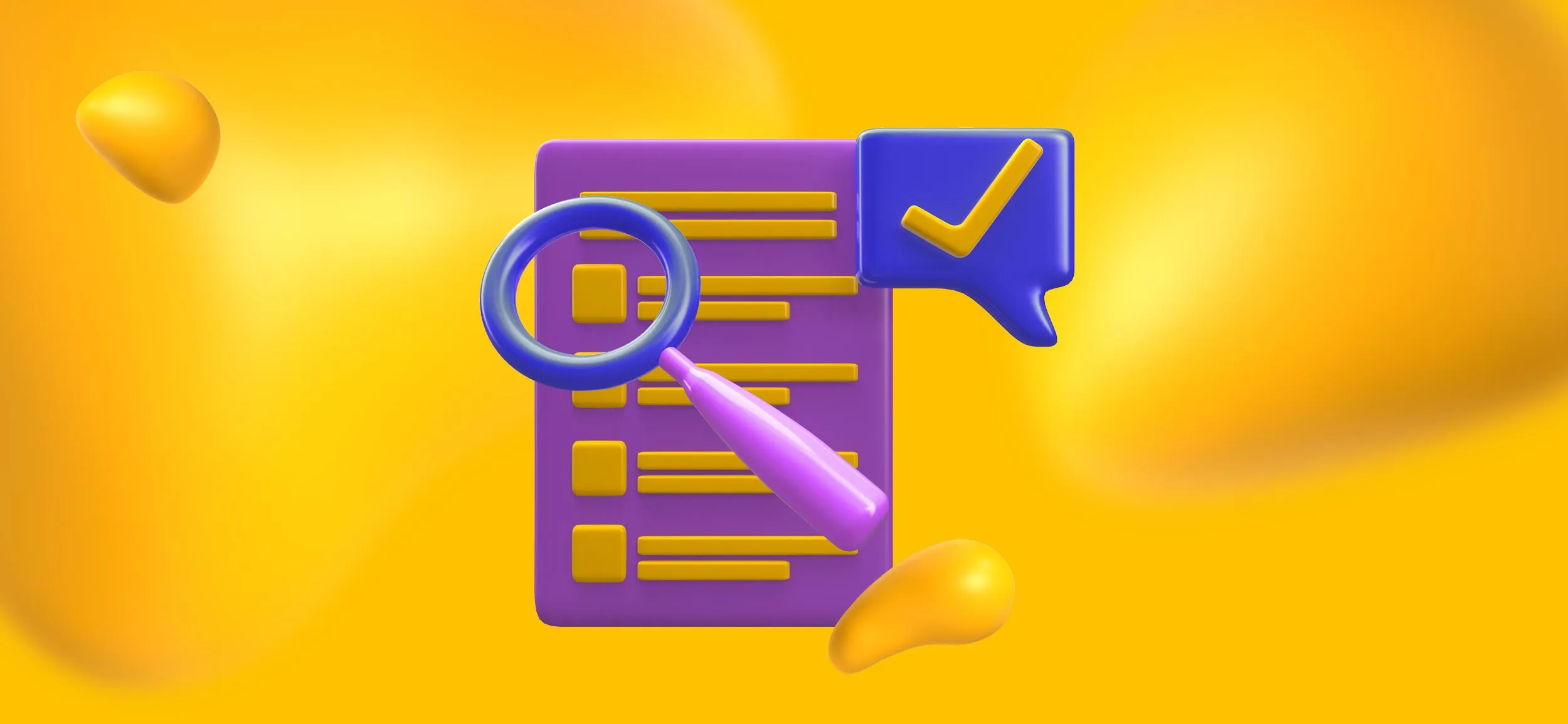 A magnifying glass looking over a list. How to choose the right AR framework for you.
