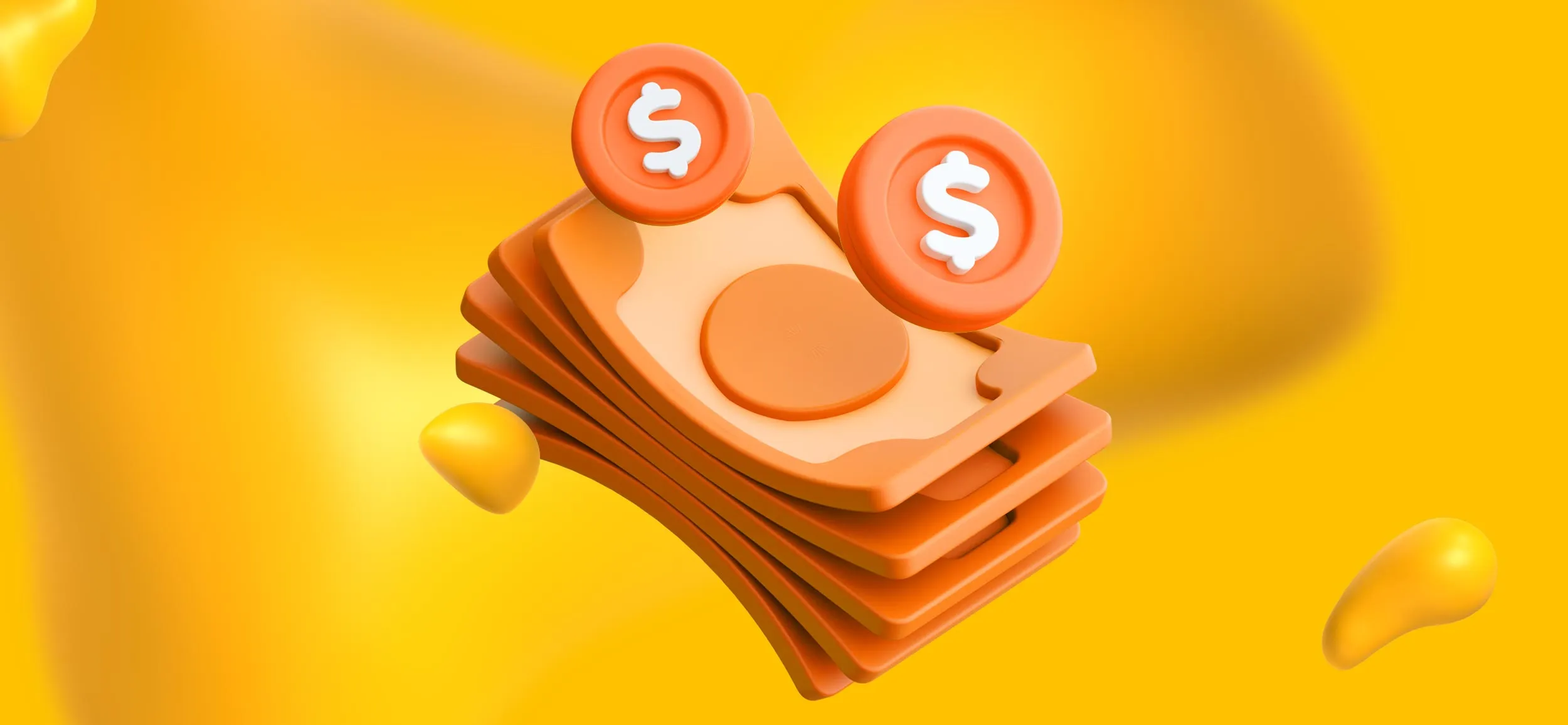 An orange stack of money, for a passive income stream!