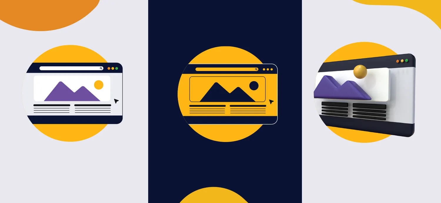 Final results of Designity's 3D illustrations.