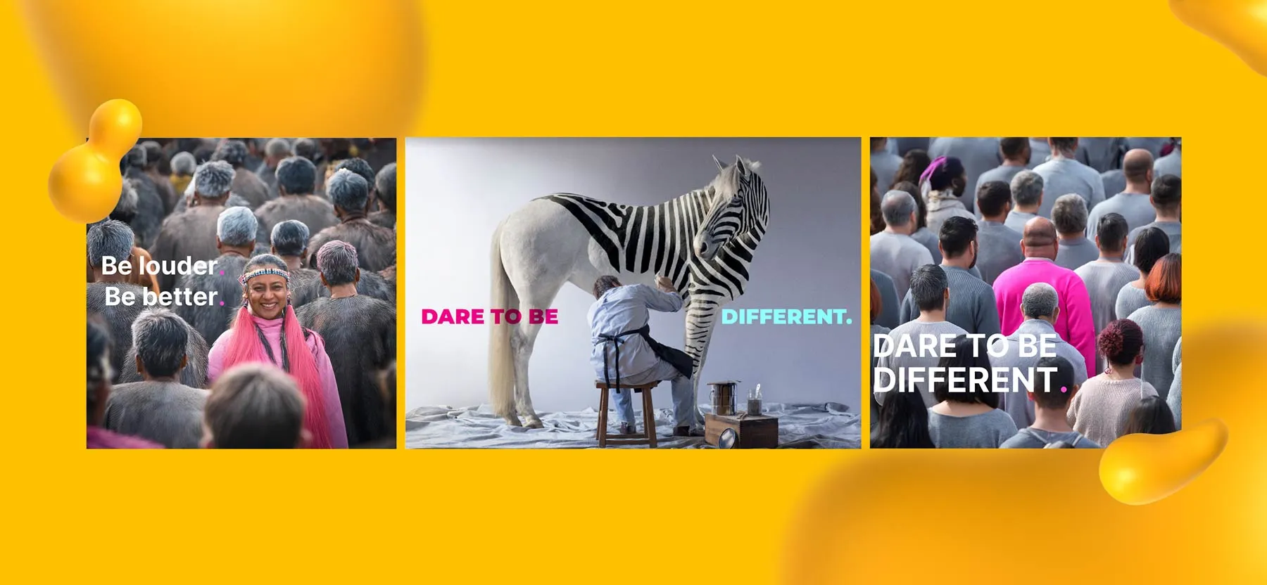 Marketing campaign for Creative Agency, one of Joseph C's creative projects.