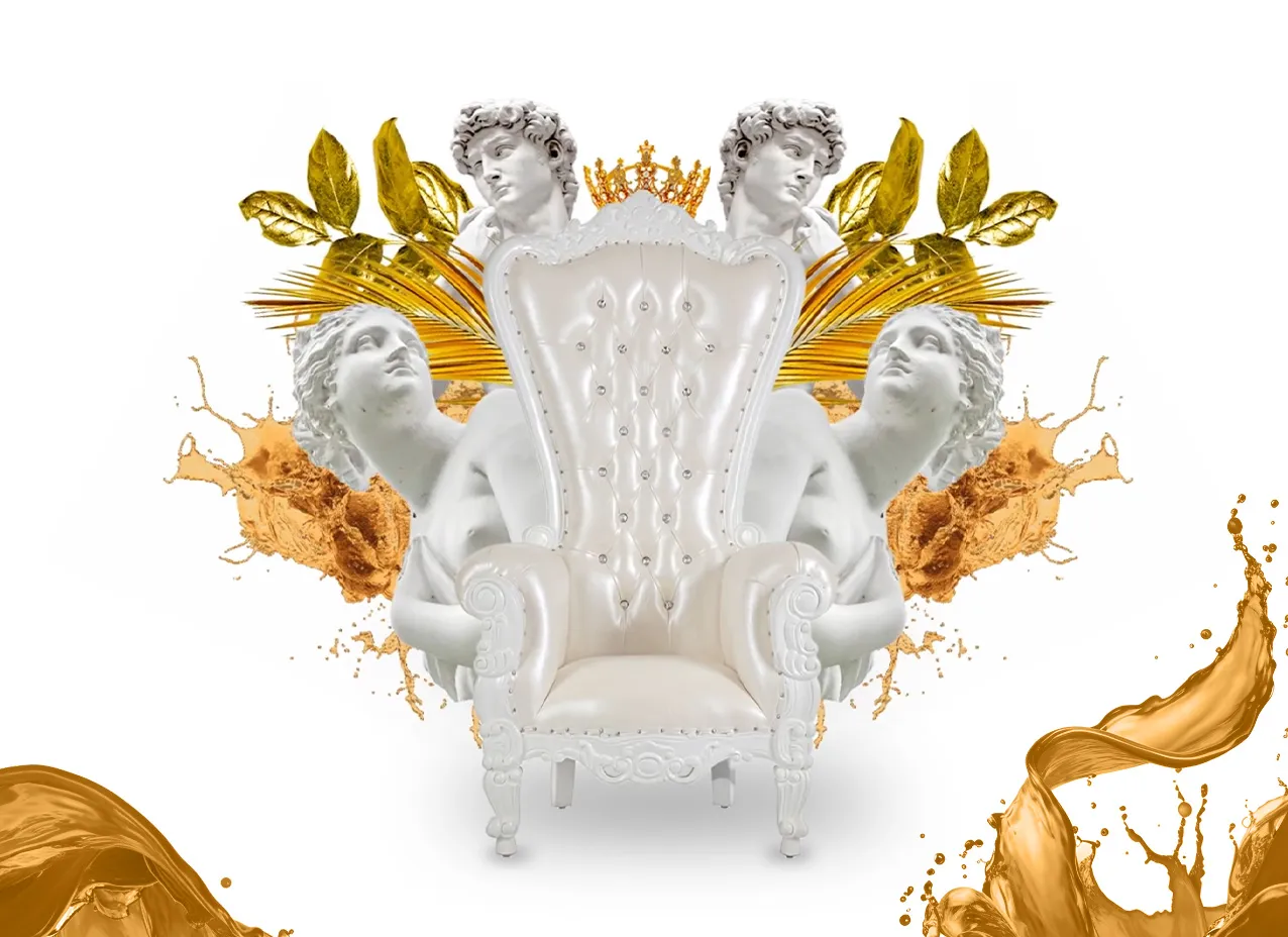Throne Kingdom Marketing Collateral by Designity and view of still from animated video. 