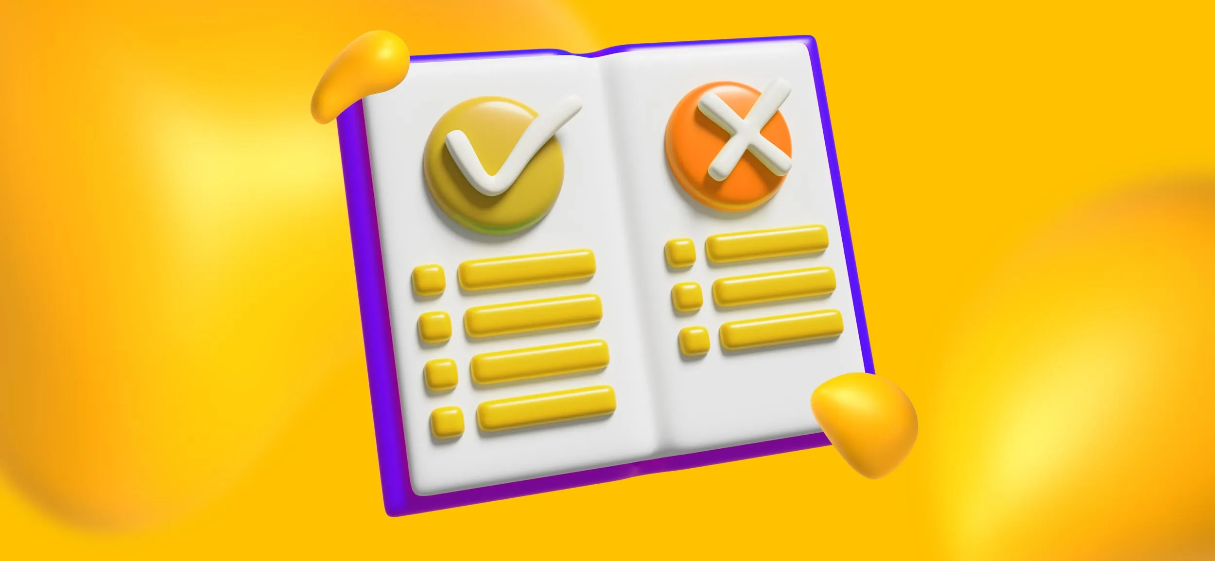 An open book showing pros and cons, for "how to choose the right content marketing agency."