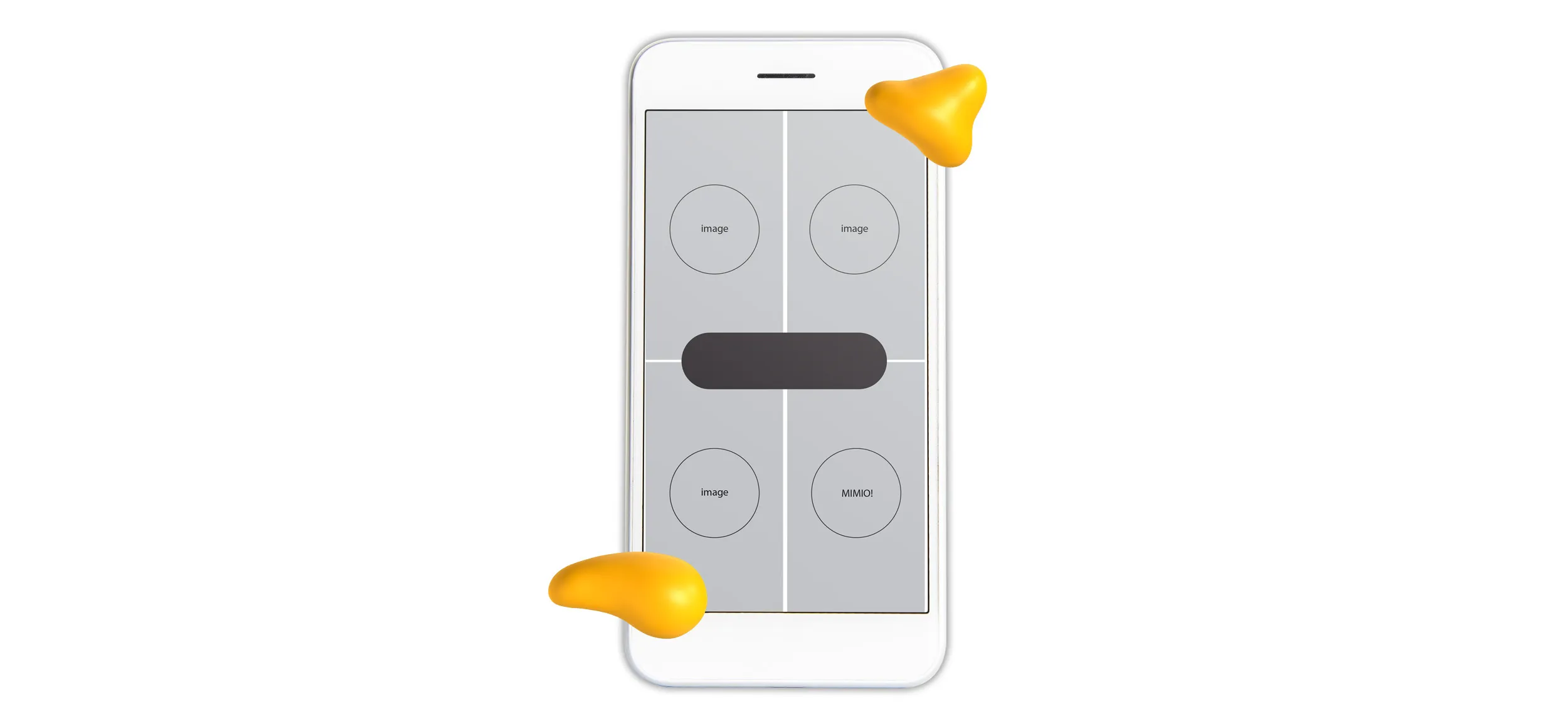 Mimio preliminary ad concept wireframe.