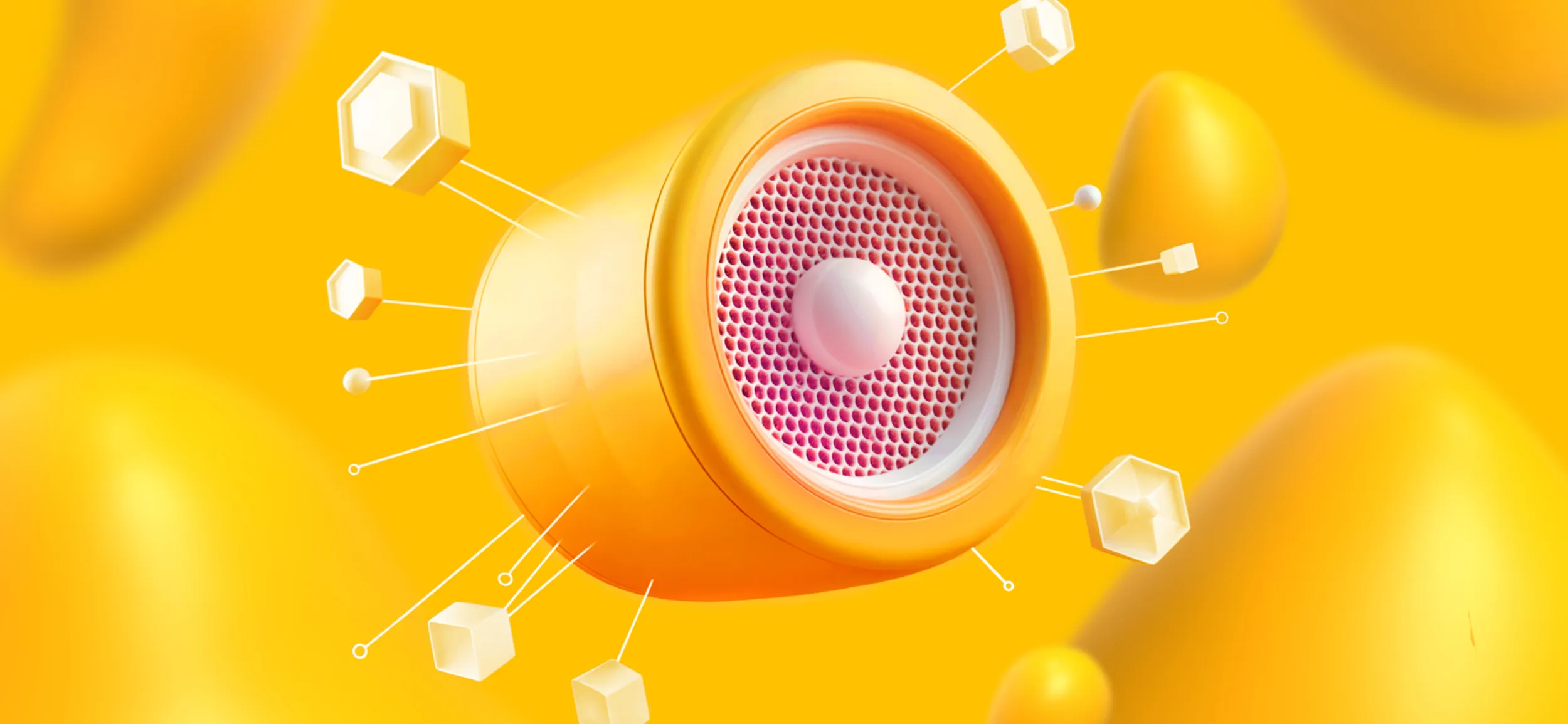 A loudspeaker blasting audio, for NFT marketing and community engagement.