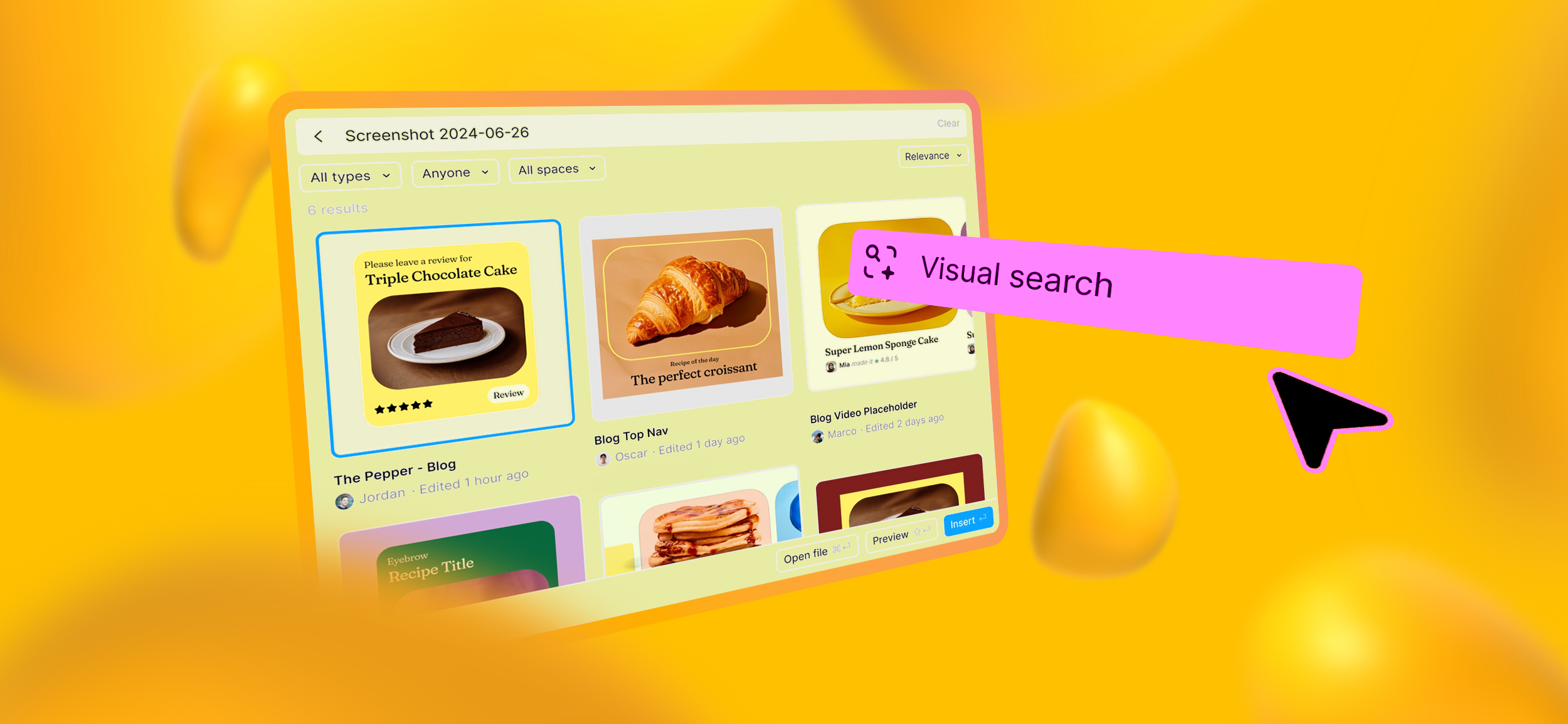 A screenshot of Figma AI's visual search features.