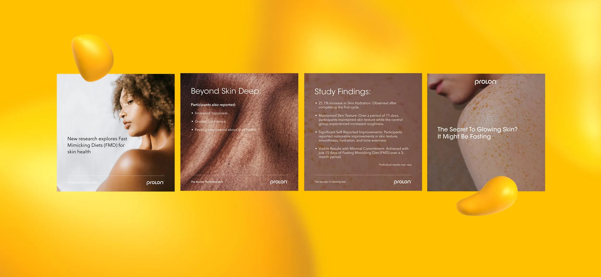 Instagram ad design for Prolon, one of Brianna D's creative projects.
