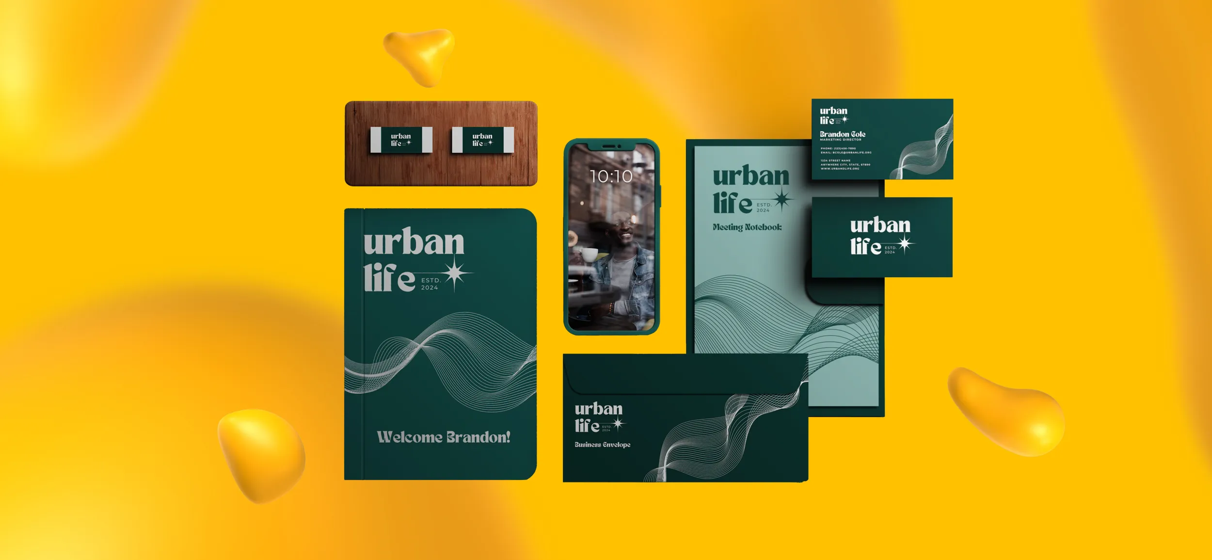 Stationery Design for Urban Life, one of Anthony's graphic design projects.