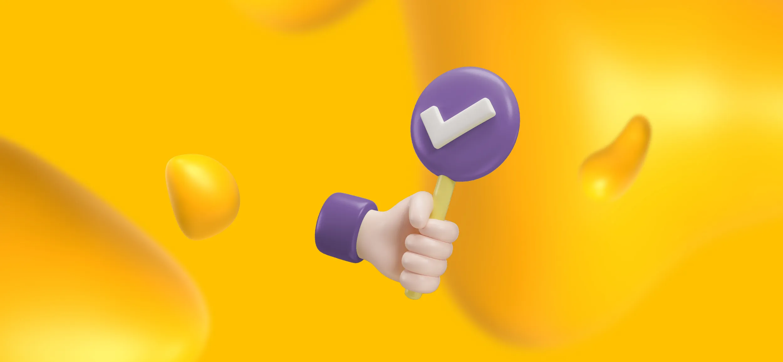 A hand holding a sign with a checkmark on its front. How do you choose the right illustration services for your brand?