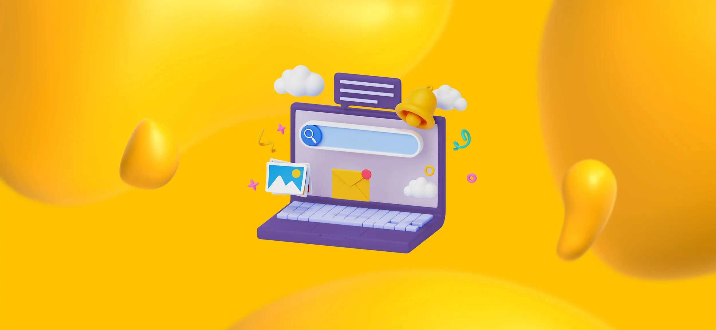 A laptop screen showing elements of copy and content writing.