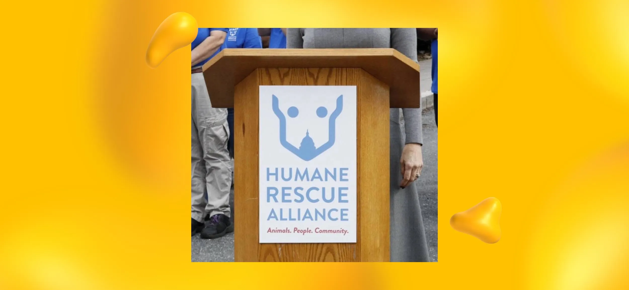 Logo design for Humane Rescue Alliance, one of J.D.'s creative projects.