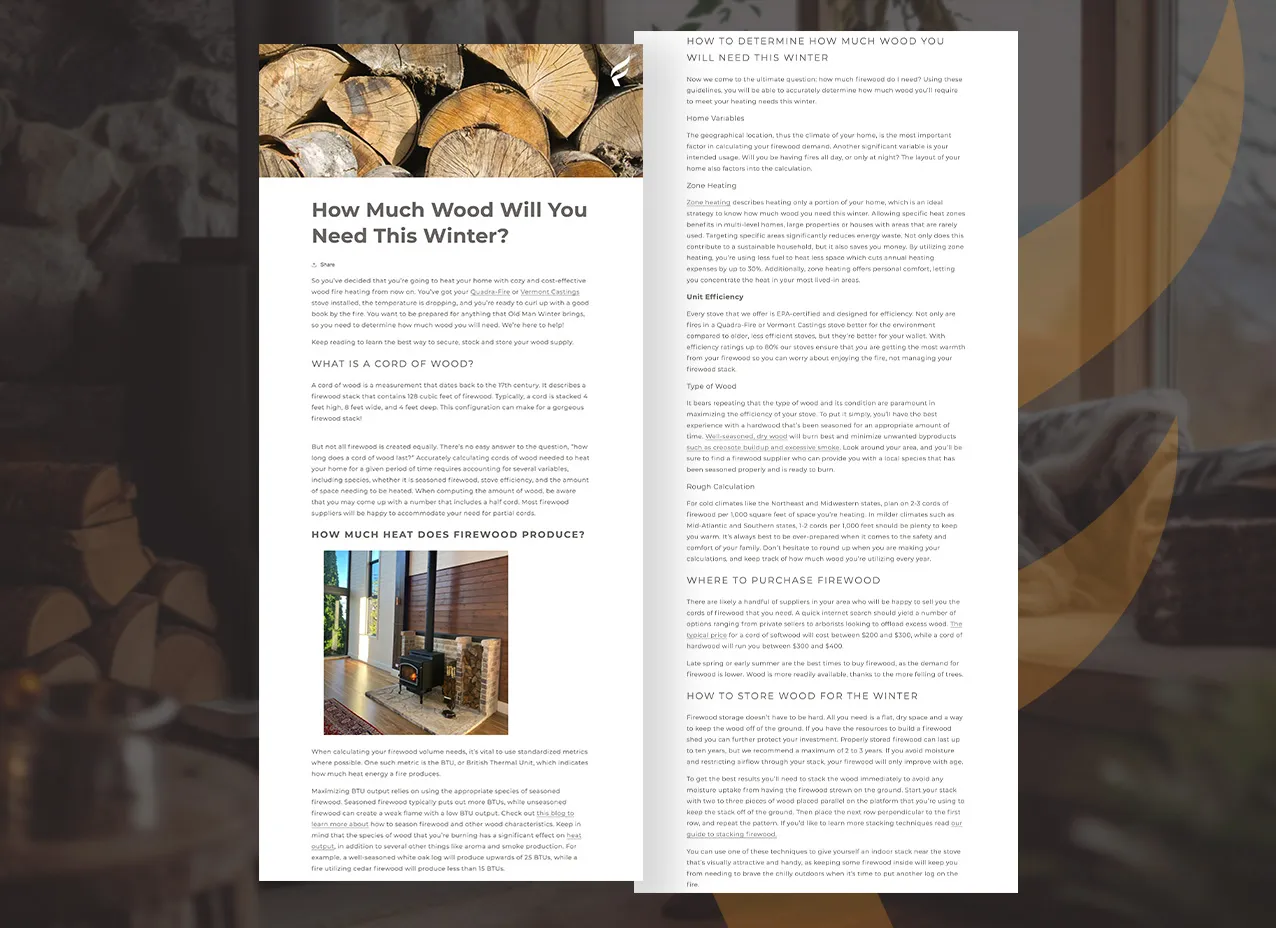 Forge & Flame by Designity how much wood will you need this winterblog image