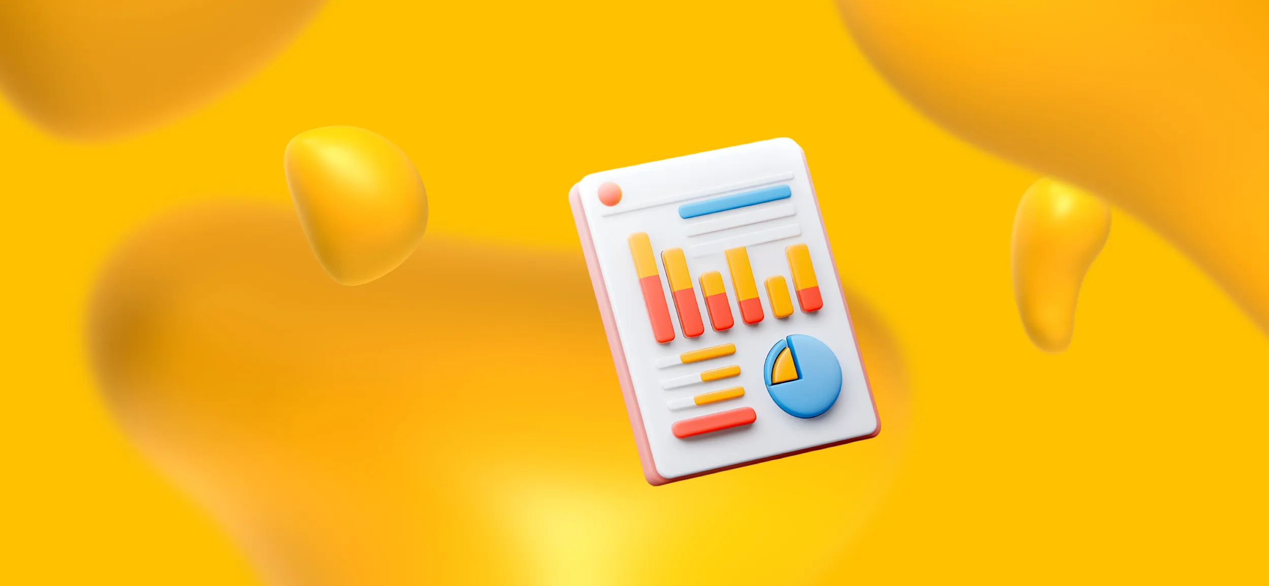 A sheet with pie and bar charts for the project management differences between Flocksy and Designity