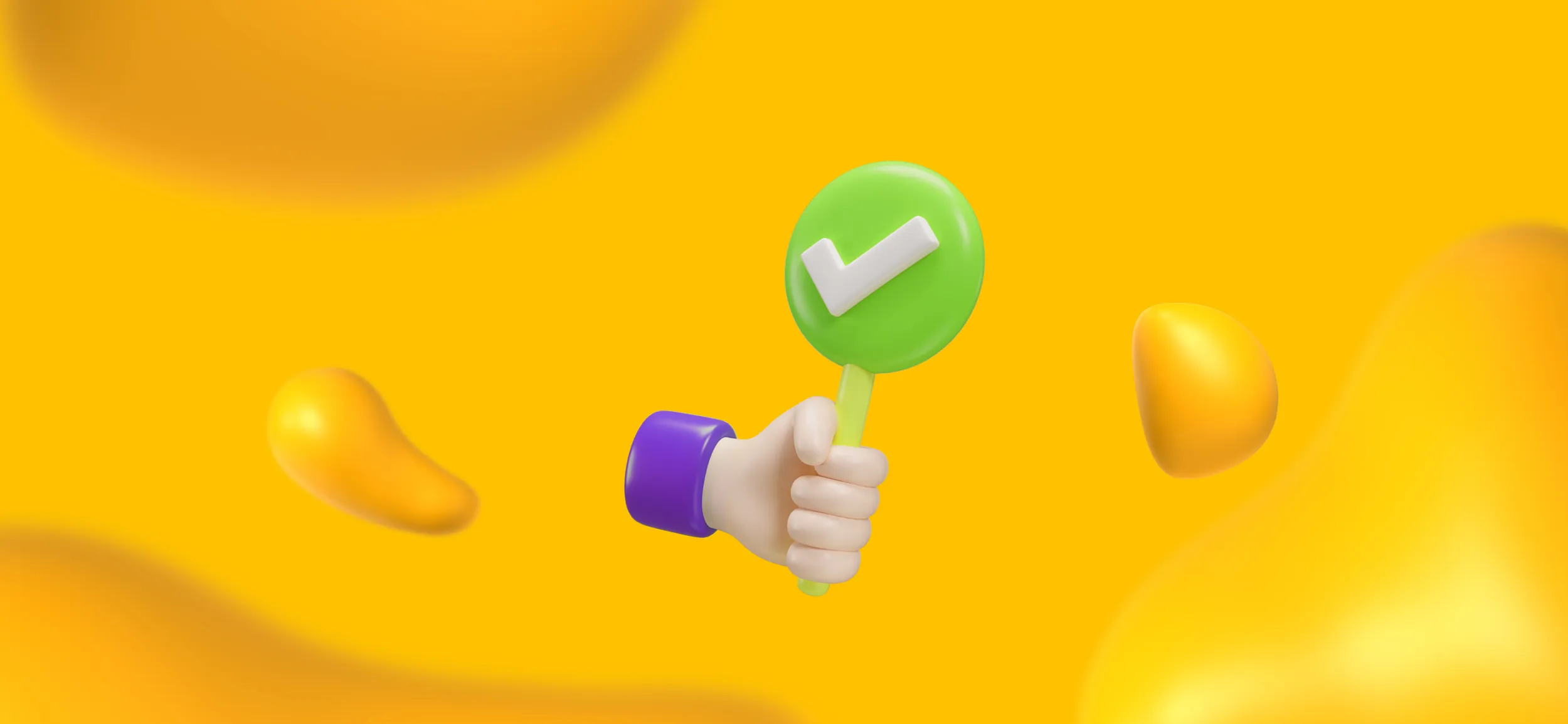 A hand holding a green checkmark sign, for the things to look for to find the right digital advertising services provider for your brand.