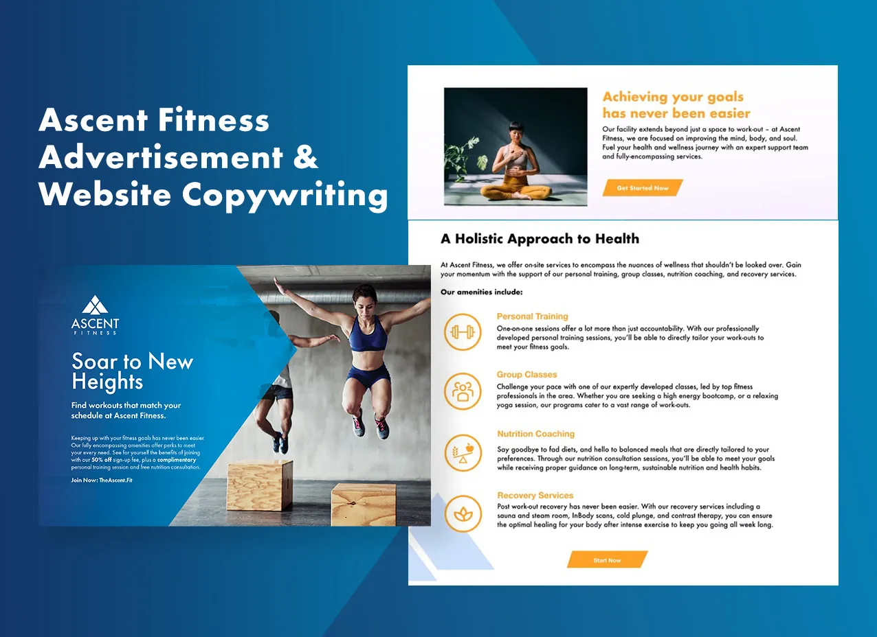 Content and Copywriting for Ascent Fitness