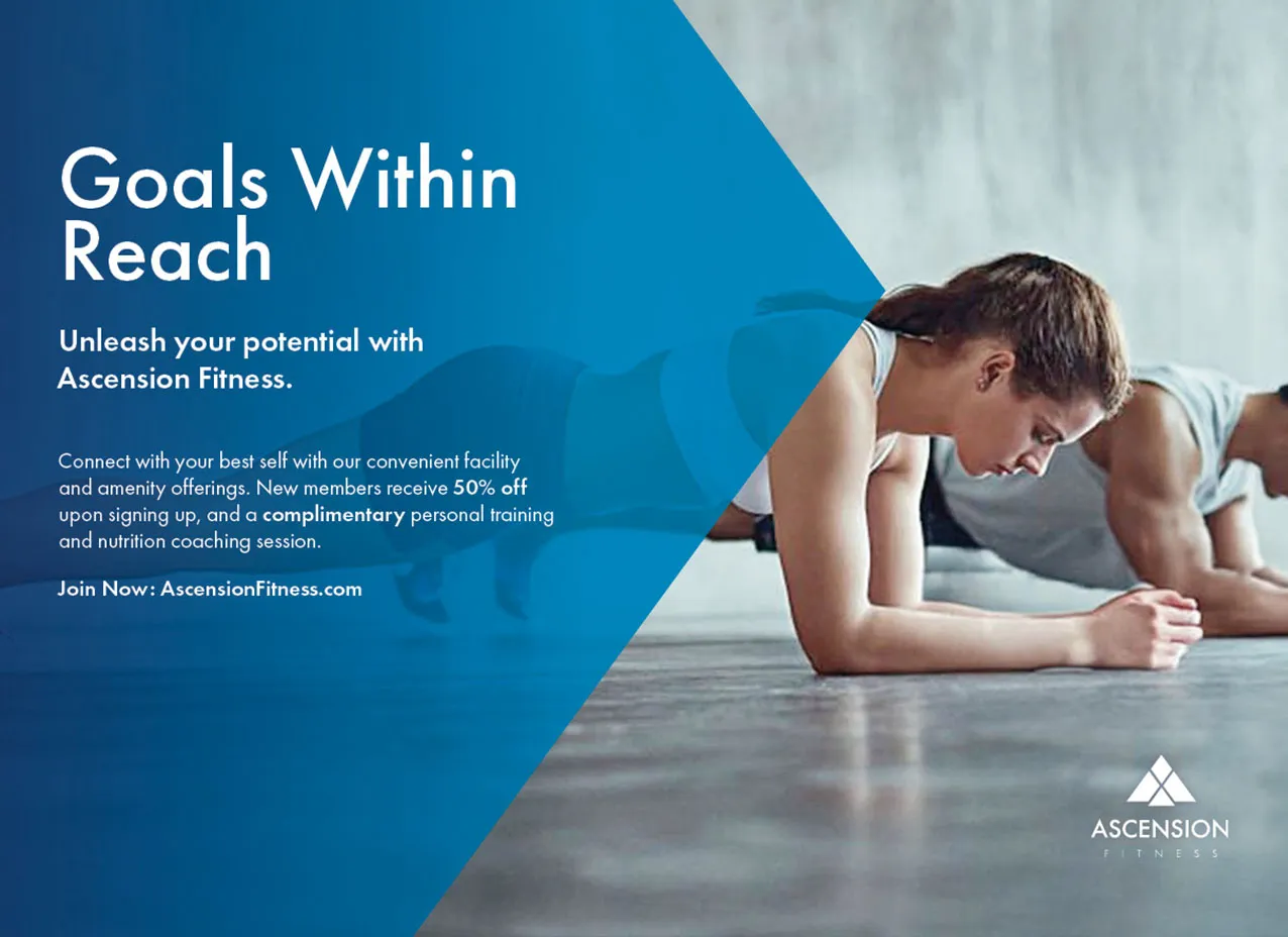 ascent fitness copywriting by designity reaching fitness goals