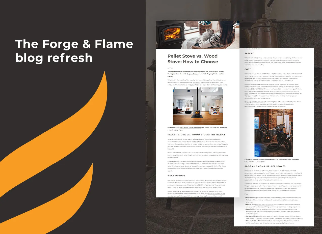 Copy & Content Writing for Forge & Flame