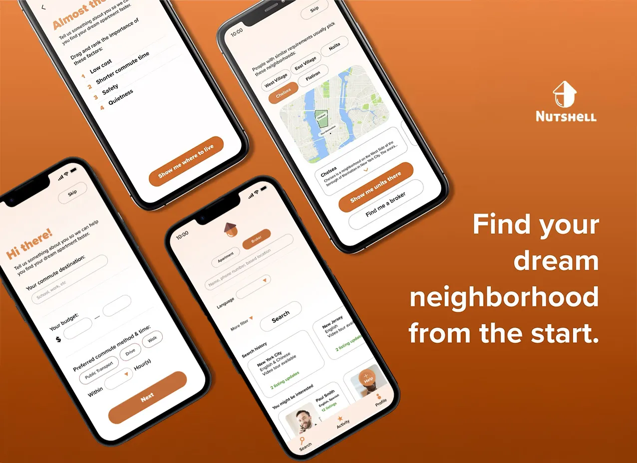 Mobile App Design for Nutshell