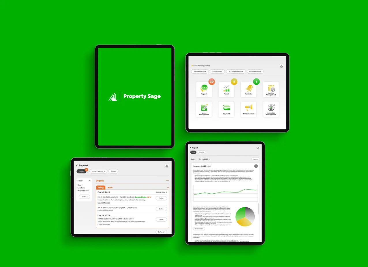 property sage mobile app design by designity mobile app overview