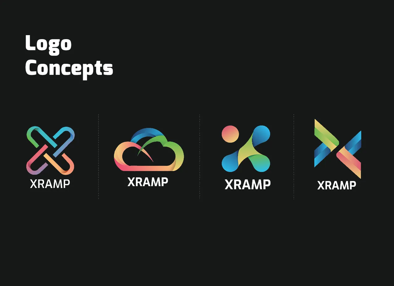 xramp logo and branding by designity initial logo concepts