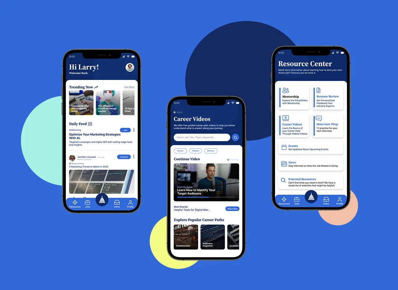 Mobile App Design for DC Career Connect